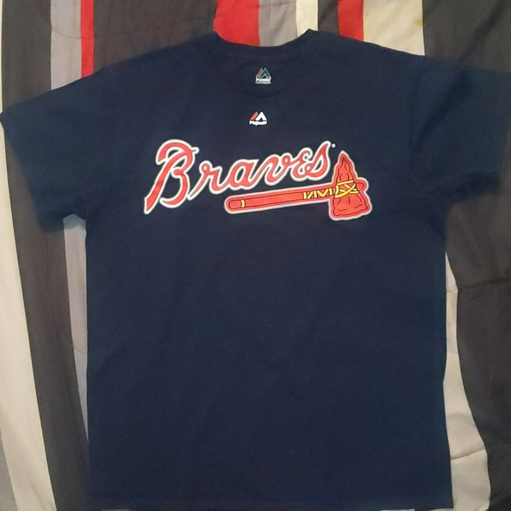 Atlanta Braves player name and number T-Shirt